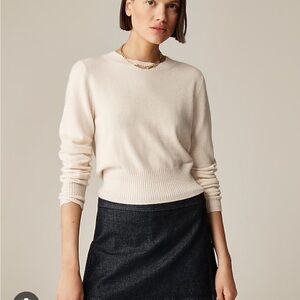J. Crew Cashmere Cropped Sweater